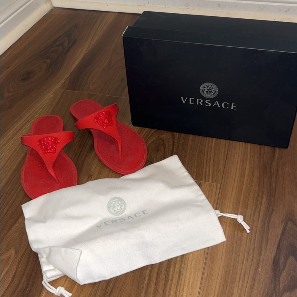 Versace Red Sandals